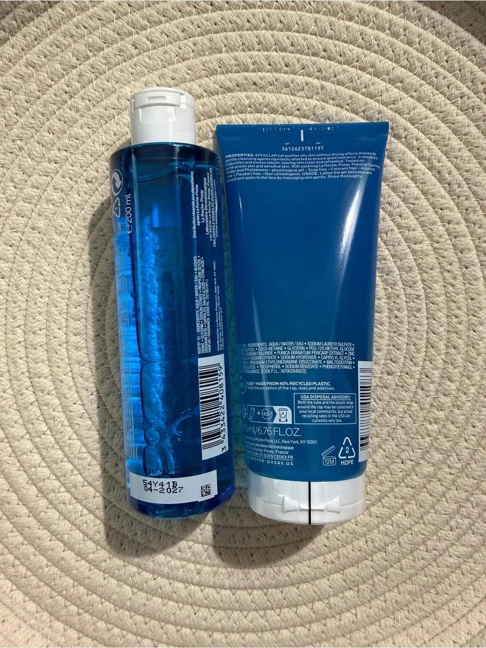 La Roche-Posay Effaclar Purifying Gel Cleanser & Toner Brand New - Full Sizes!